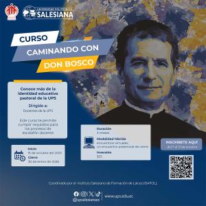 Afiche del Curso: Caminando con Don Bosco